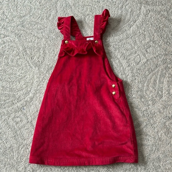 Girls Red Holiday Dress Size 7 - Picture 1 of 6